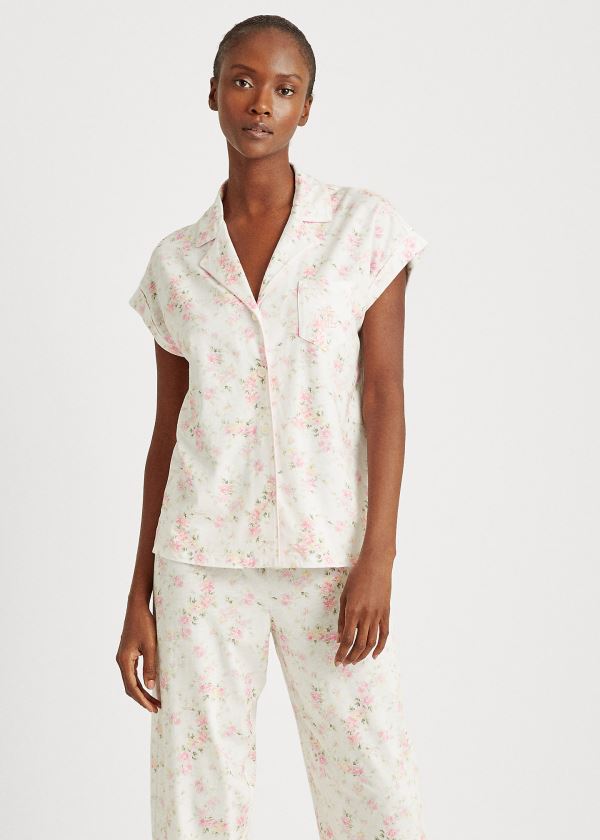 Pijamas Ralph Lauren Algodão Capri Mulher 10378-PUDN